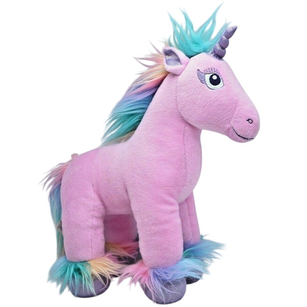 Build A Bear BABW Beary Fairy Friends PINK Pastel Rainbow Unicorn Plush 15"